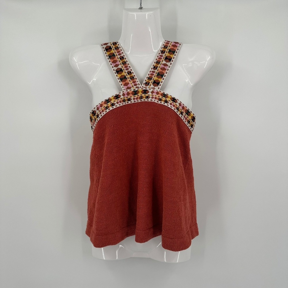 Madewell Womens Boho Embroidered Top Size XXS Southwestern Beachy Summer